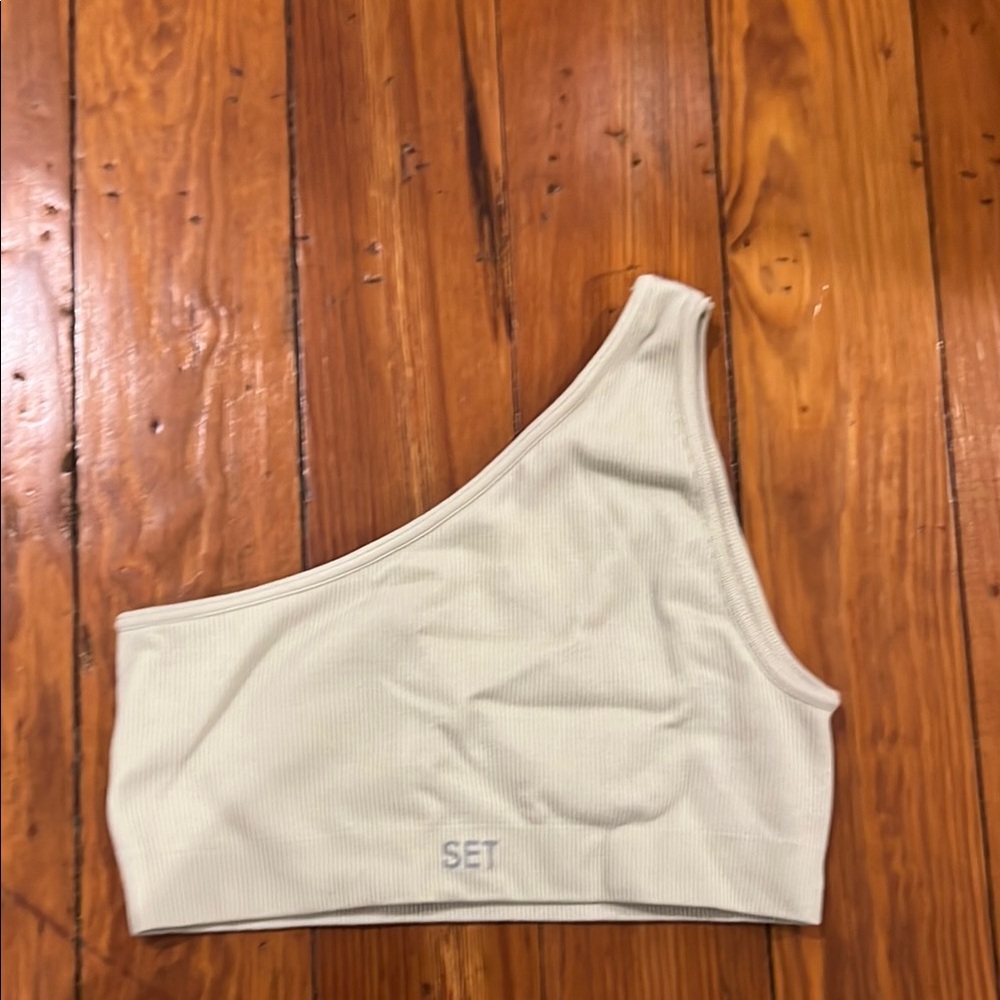 SET Active One-Shoulder sports bra